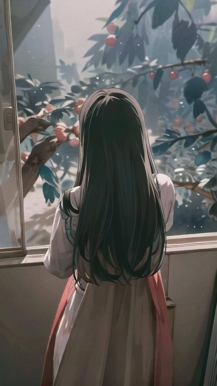 A girl by the window